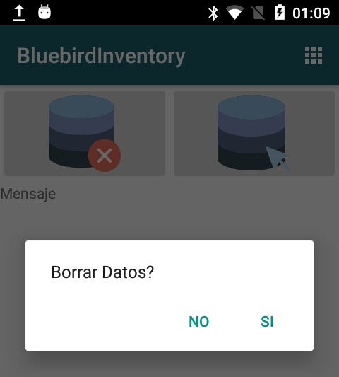 borrar datos